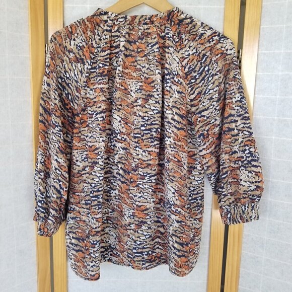 Joie Silk Blouse Printed Multicolor Top Mirabella Size Small - Picture 9 of 9